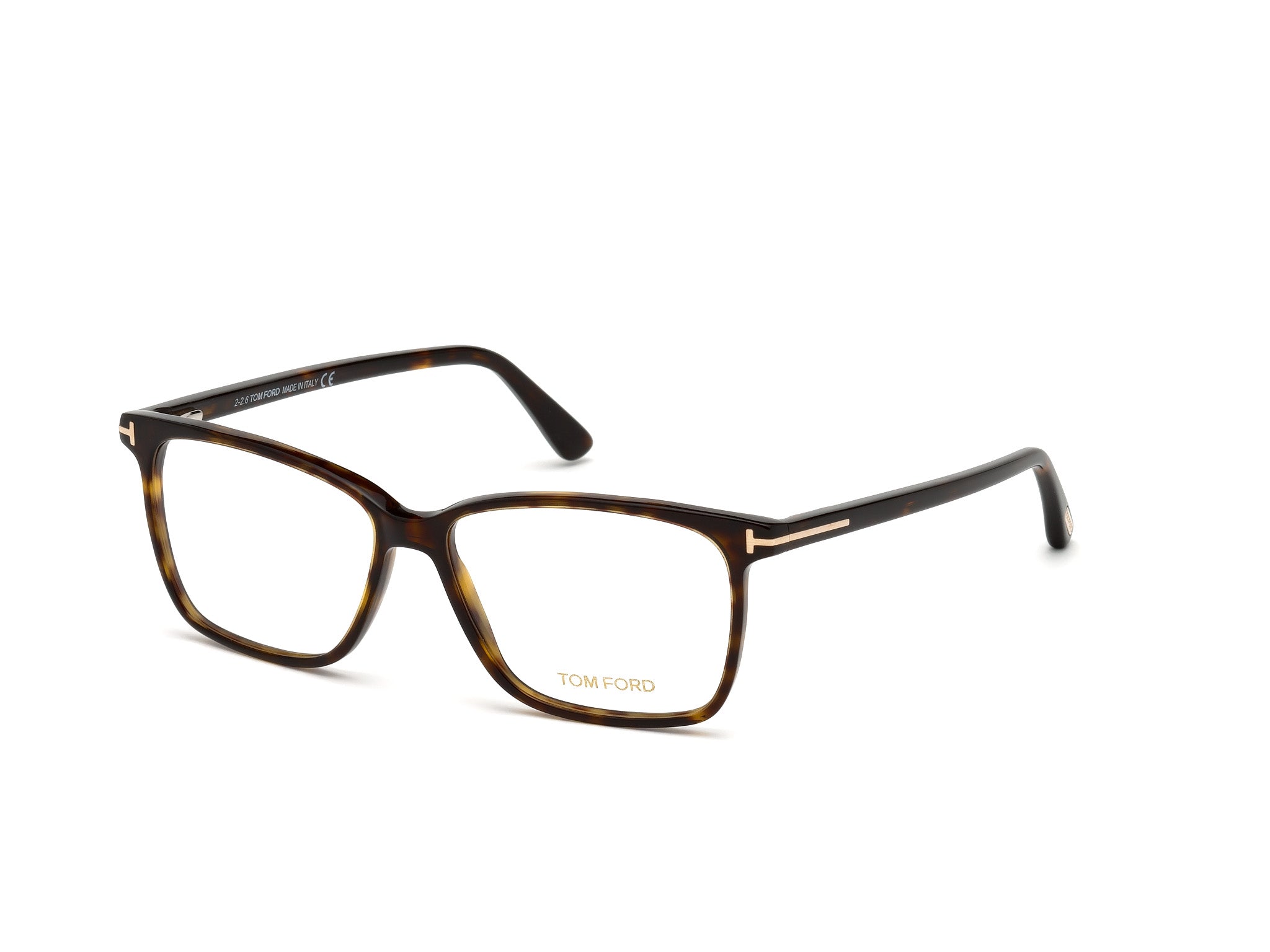 0664689949052 - TOM FORD Mann FT5478-B 052 Rahmen von BRILLEN Acetat Dunkler Havanna  Hocken Blaues Antilicht