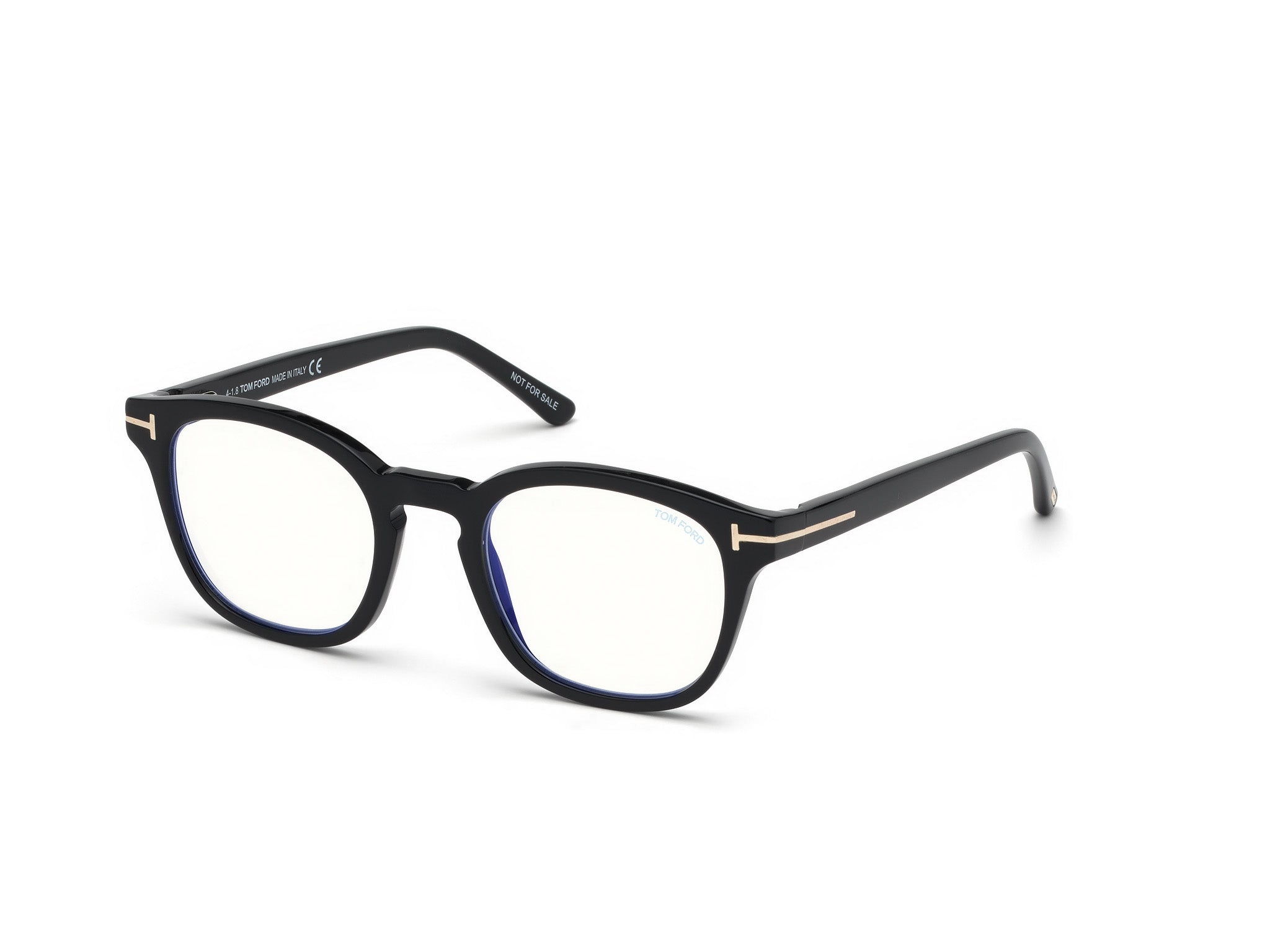 0664689992676 - TOM FORD Herren FT5532-B 01V Rahmen von BRILLEN Acetat Schwarz Blau Geometrisch Normal