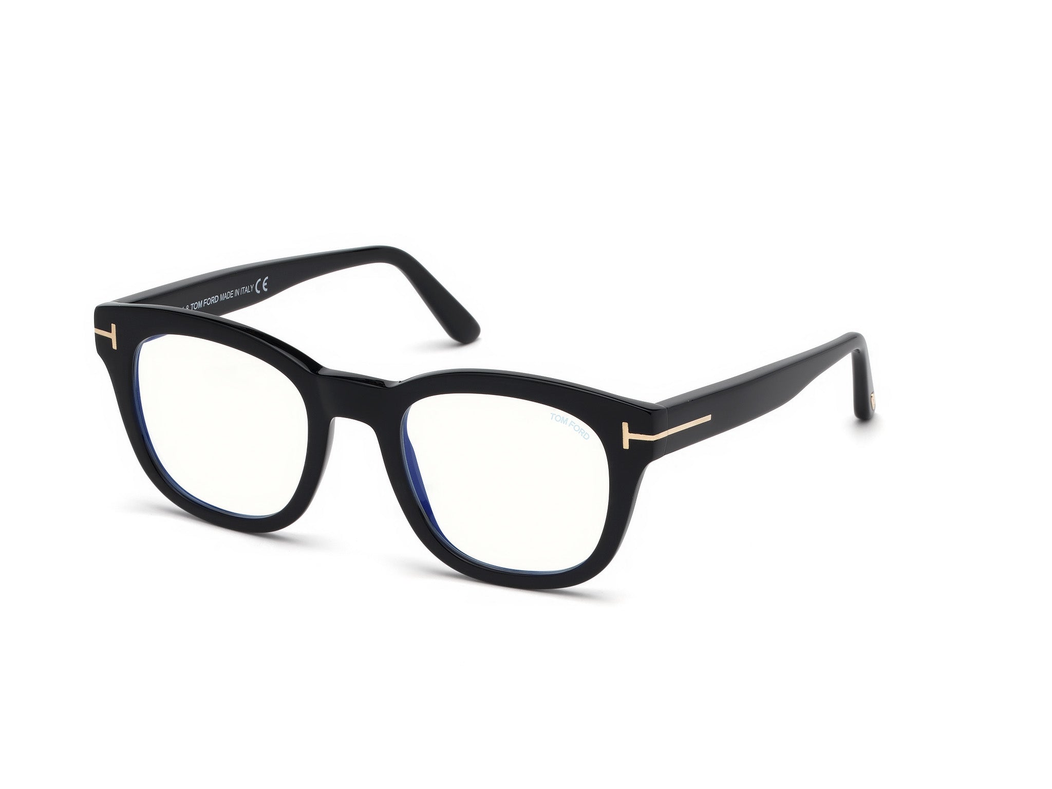 0664689997435 - TOM FORD Mann FT5542-B 001 Rahmen von BRILLEN Acetat Schwarz  Geometrisch Normal