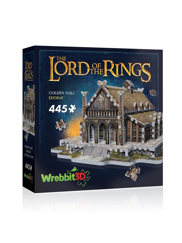 0665541010163 - Wrebbit 3D The Lord of the Rings Golden Hall 3D Puzzle