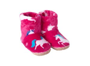 0671374412302 - - Haus-Slipper TWINKLE UNICORNS in pink Gr36-38