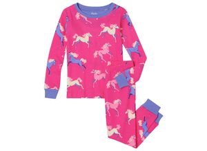 0671374557454 - - Schlafanzug lang DREAMLAND HORSES in pink Gr98