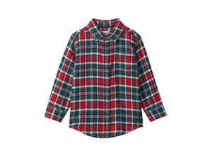 0671374717063 - - Langarm-Hemd CELEBRATION PLAID in blau rot Gr104