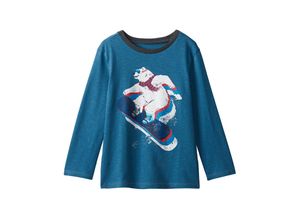 0671374717407 - - Sweatshirt ARCTIC CARVING in blau Gr122