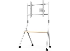 0671716792024 - Design Mobiler tv Stnder Rollbar tv Stand f¨¹r 55 60 65 70 75 78 Zoll Fernseher bis 45kg Hhenverstellbar tv Standfuss mit Rollen & Holzablage