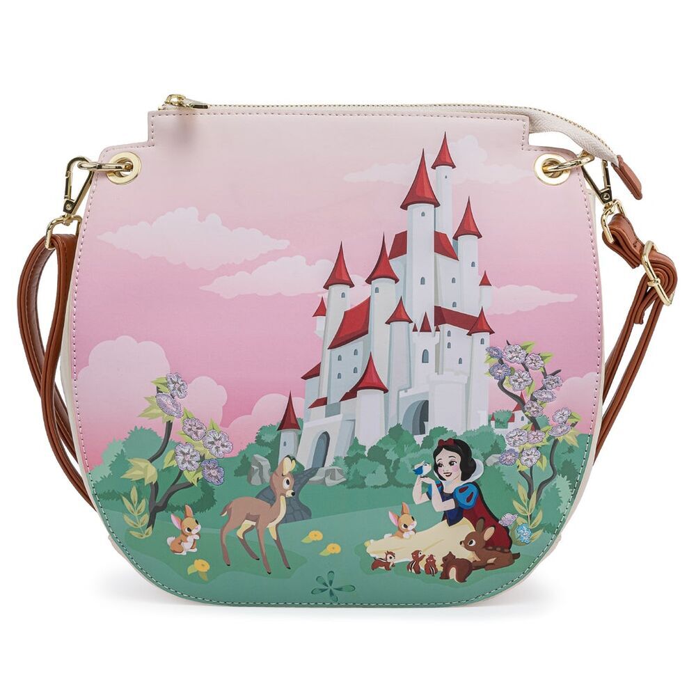 0671803379954 - Schultertasche für Mädchen Disney Snow White Castle