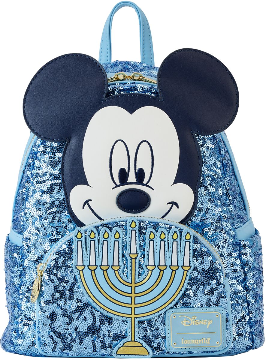 0671803472617 - Loungefly - Happy Hanukkah Menorah (Glow in the Dark) Mini-Rucksack multicolor