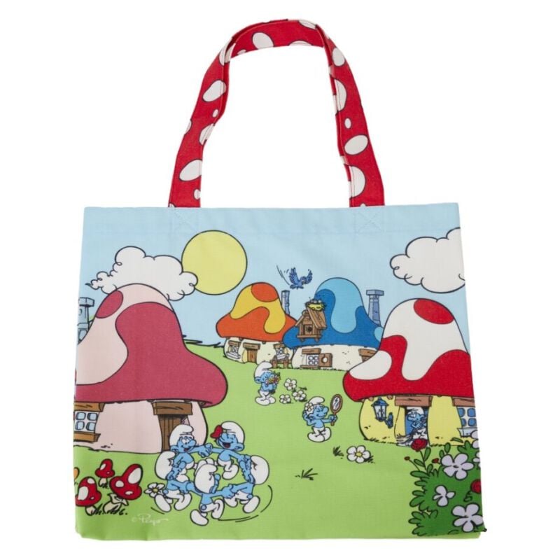 0671803489929 - Loungefly - Smurfs Village Life Tragetasche multicolor