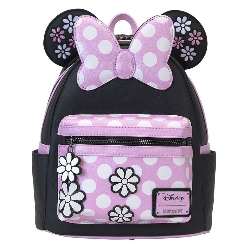 0671803534223 - Loungefly - Minnie Floral Rock The Dots Mini-Rucksack multicolor