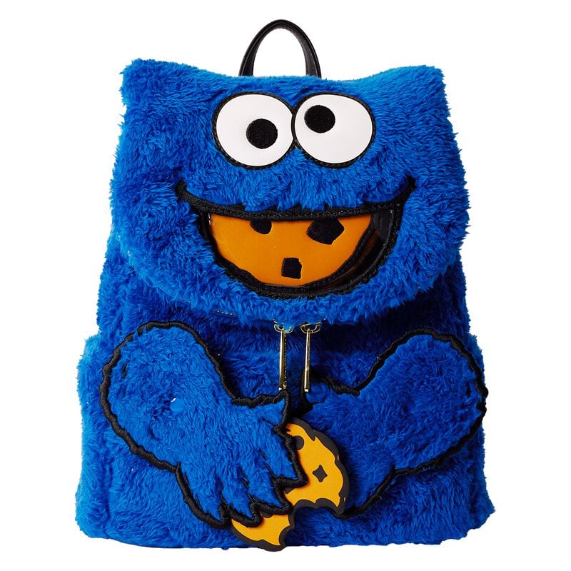 0671803536524 - Loungefly - Cookie Monster Plush Mini-Rucksack multicolor