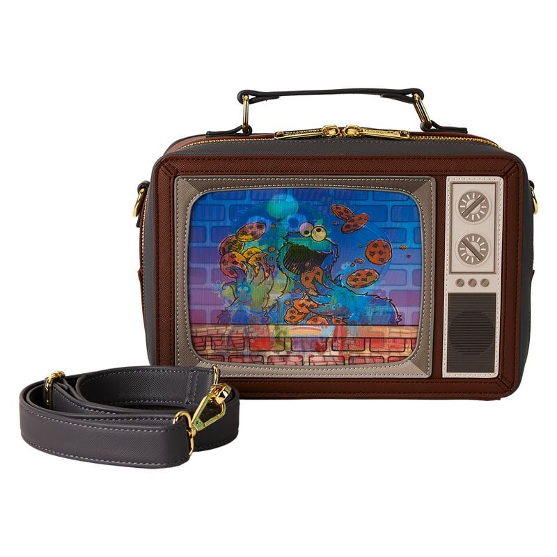 0671803536548 - Loungefly - Lenticular Retro TV Umhängetasche multicolor