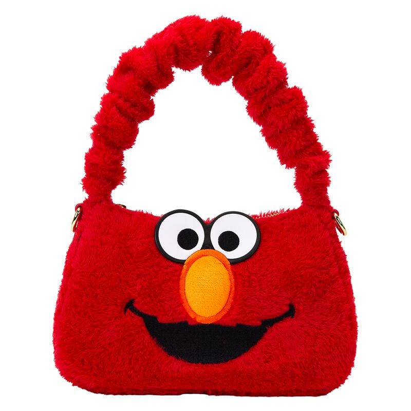 0671803536555 - Loungefly - Elmo Plush Umhängetasche multicolor