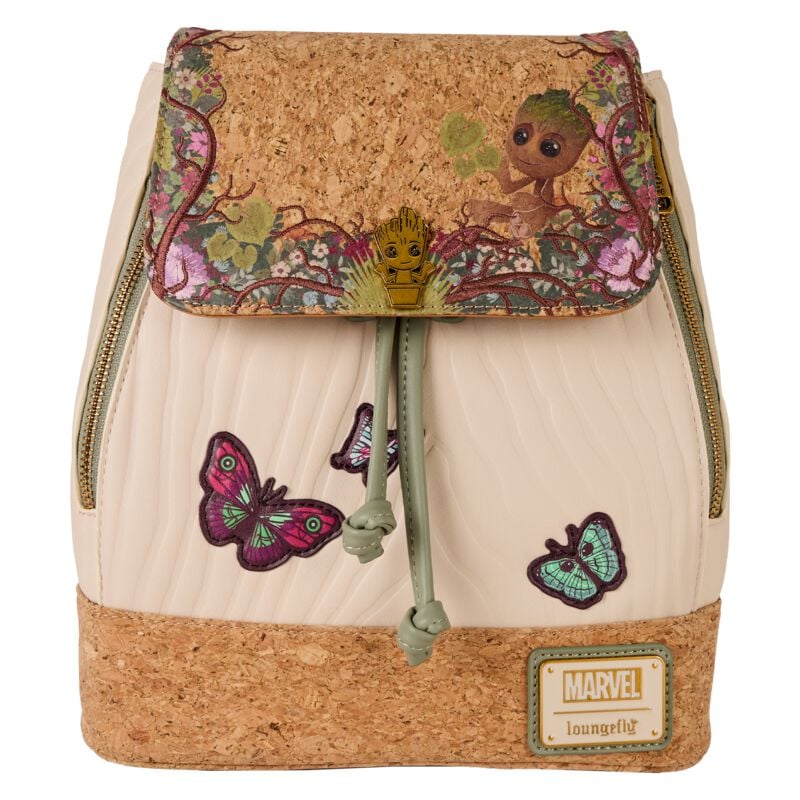 0671803545021 - Loungefly - Groot Mini-Rucksack allover