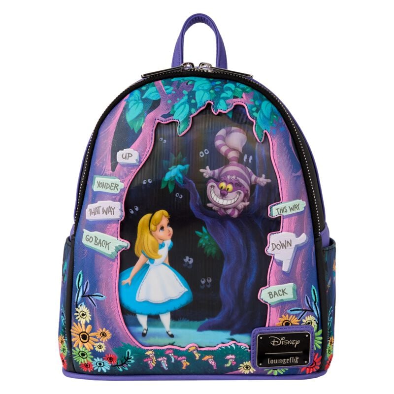 0671803545434 - Loungefly - Alice and Cheshire Cat Mini-Rucksack multicolor 0671803545434 - Loungefly - Alice and Cheshire Cat Mini-Rucksack multicolor