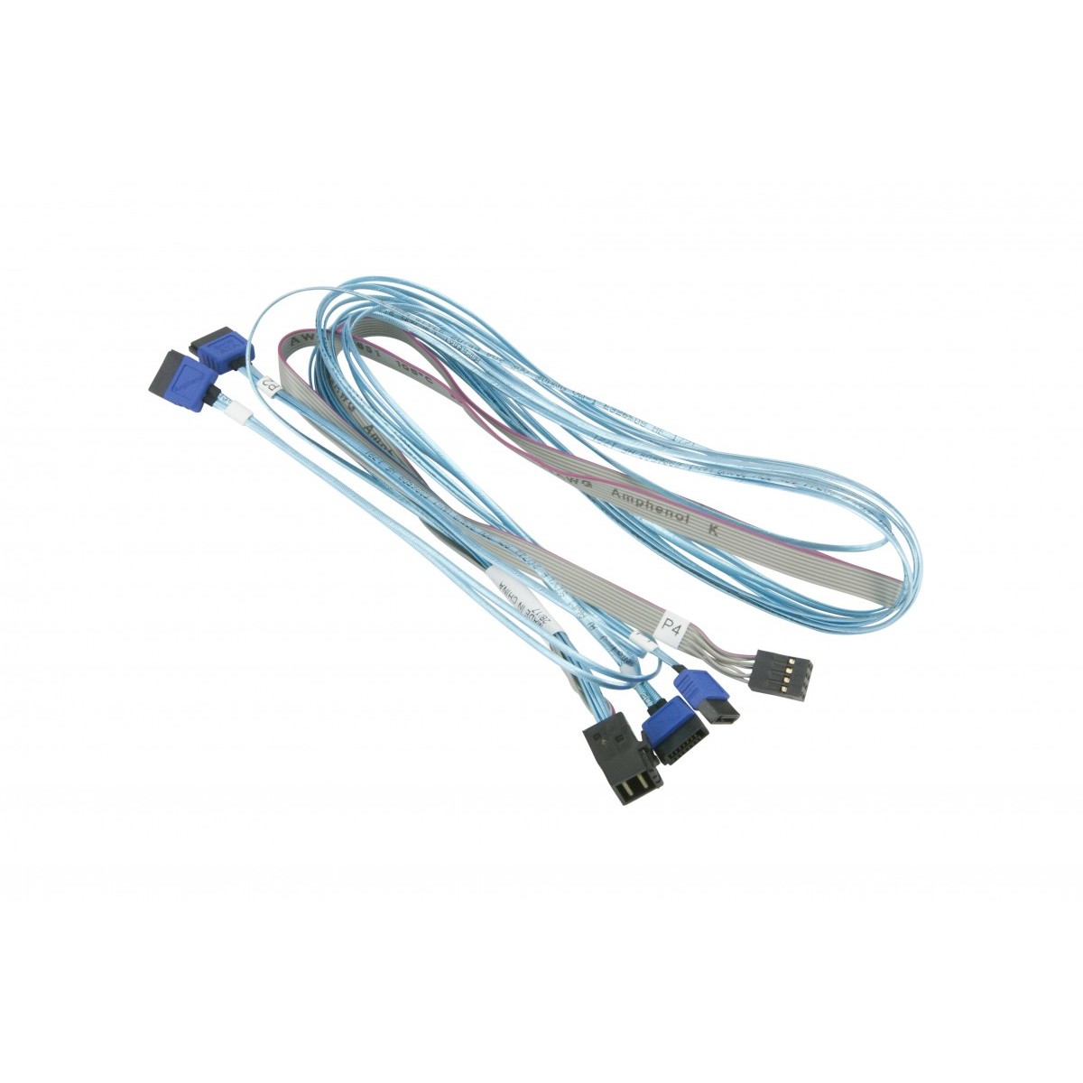 0672042181186 - Super Micro - Supermicro CBL-SAST-0699 SATA-Kabel 90 m Blau Grau - SATA-Kabel (90 m sata i Stecker   Buchse Blau Grau Rechts Rechts)