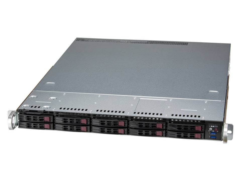 0672042886609 - Supermicro 1U 10x25 hot-swap SAS3 SATA NVMe drive   2x800W