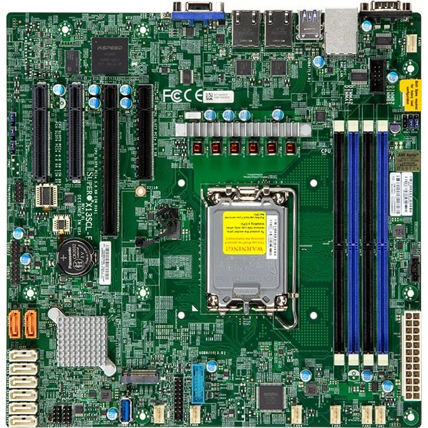 0672042899173 - X13SCL-F Mainboard - Intel C262 - Intel LGA1700 socket - DDR5 RAM - Micro-ATX 0672042899173 - X13SCL-F Mainboard - Intel C262 - Intel LGA1700 socket - DDR5 RAM - Micro-ATX