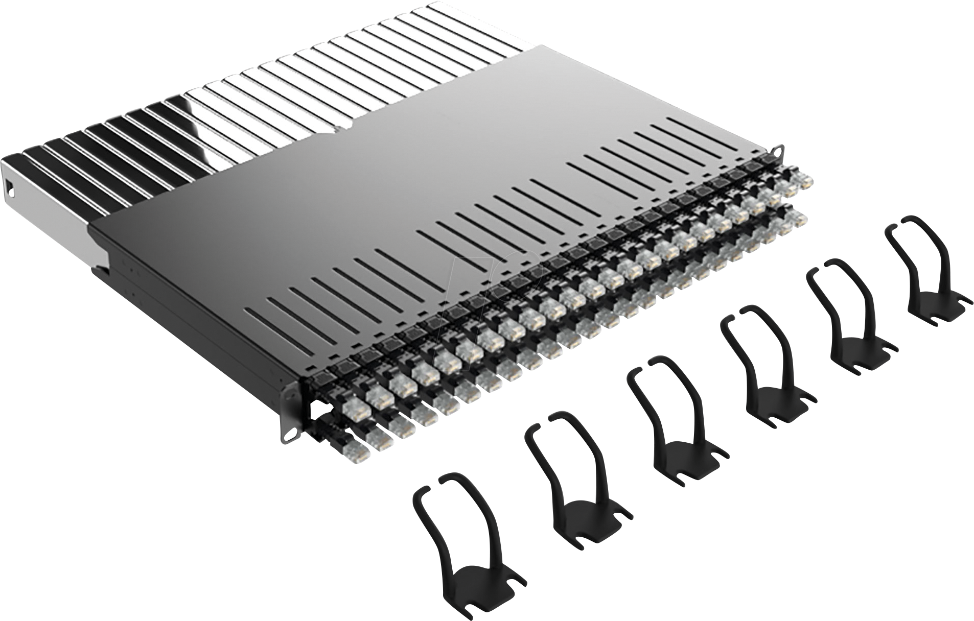 0674376606168 - PB 365 UTP SW - Kabelmanagementsystem 24-Port Cat6a UTP schwarz