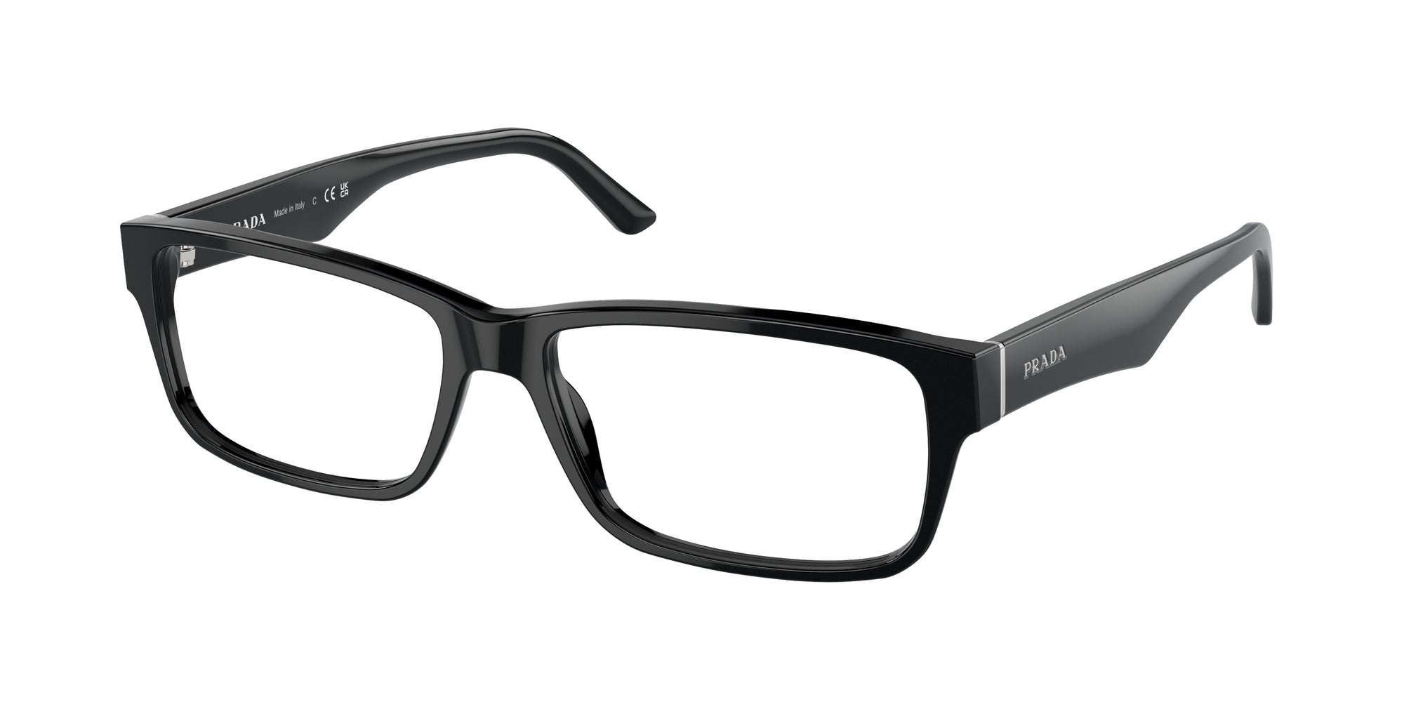 0679420359250 - Herren PR 16MV HERITAGE 1AB1O1 Rahmen von BRILLEN Acetat Schwarz Transparent Quadratisch Normal