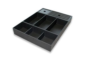 0685717185648 - - Schubladeneinsatz Kosmetikeinsatz combi für Badmöbel - 3-teiliges Set erweiterbar 2x C1 Ohne Ohne