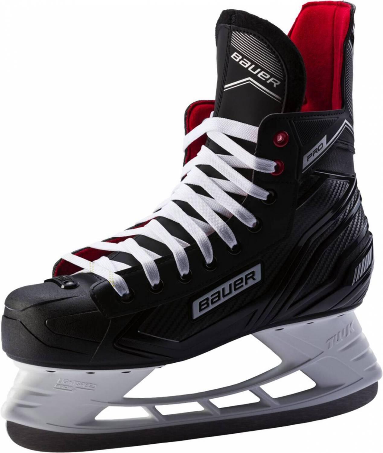 0688698356724 - Pro Skate Senior Schlittschuhe (Größe 70 = 420 900 schwarz weiß rot)