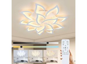 0690341869512 - COMELY Dimmbares LED-Deckenlicht Modernes Deckenlicht 84W Große Deckenlampe mit Fernbedienung App für Wohnzimmer Schlafzimmer Küche 3000K-6500K