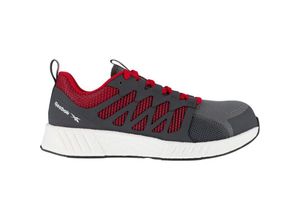 0690774498143 - Halbschuh Fusion Flexweave Work S1P grau-rot-weiß Größe 38 - Reebok