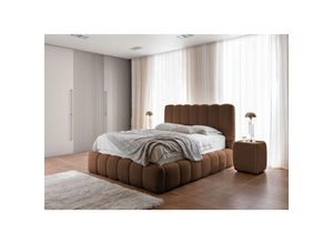 0695102261451 - Fun Moebel - Polsterbett Doppelbett Set1 carson 120x200cm Stoff Catch Me Terracotta