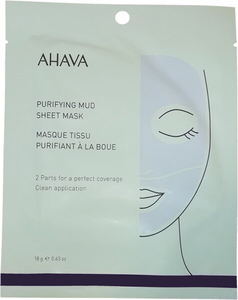 0697045159246 - Ahava Gesichtspflege Time To Clear Purifying Mud Sheet Mask 18 g 0697045159246 - Ahava Gesichtspflege Time To Clear Purifying Mud Sheet Mask 18 g