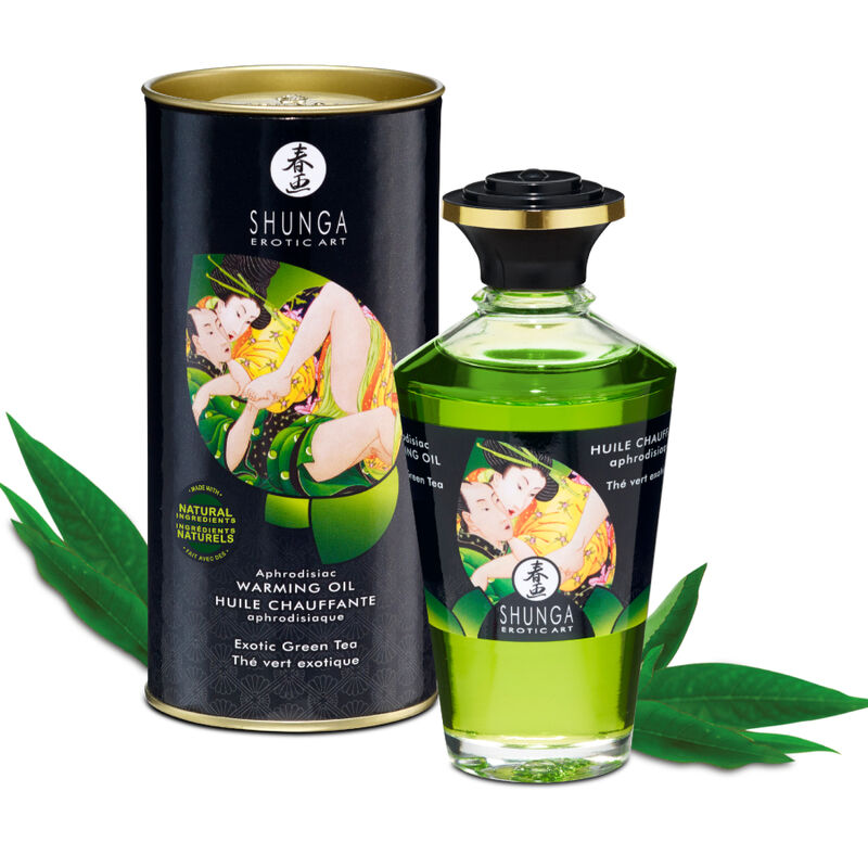 0697309021005 - SHUNGA - BIO-GRÜNER TEE-WÄRMEEFFEKT-MASSAGEÖL 100 ML