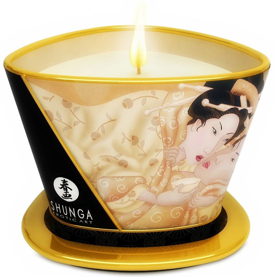 0697309045018 - SHUNGA - MINI CARESS BY CANDELIGHT VANILLE MASSAGEKERZE 170 ML