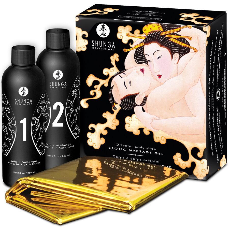 0697309077026 - SHUNGA - ORIENTALISCHES MELONE-MANGO-EROTISCHES KÖRPER-ZU-KÖRPER-MASSAGEGEL