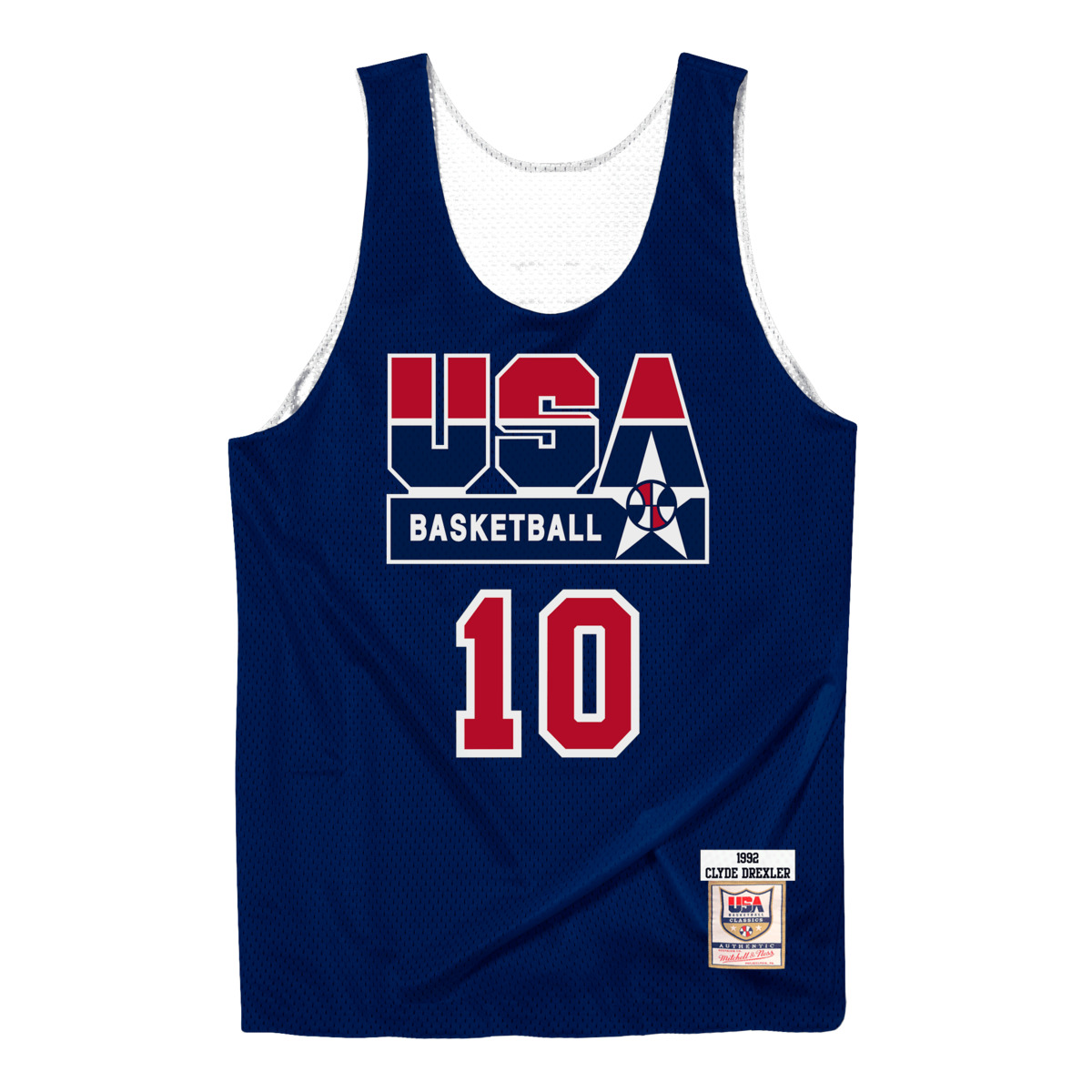 0697589082949 - Jersey USA authentic reversible Clyde Drexler