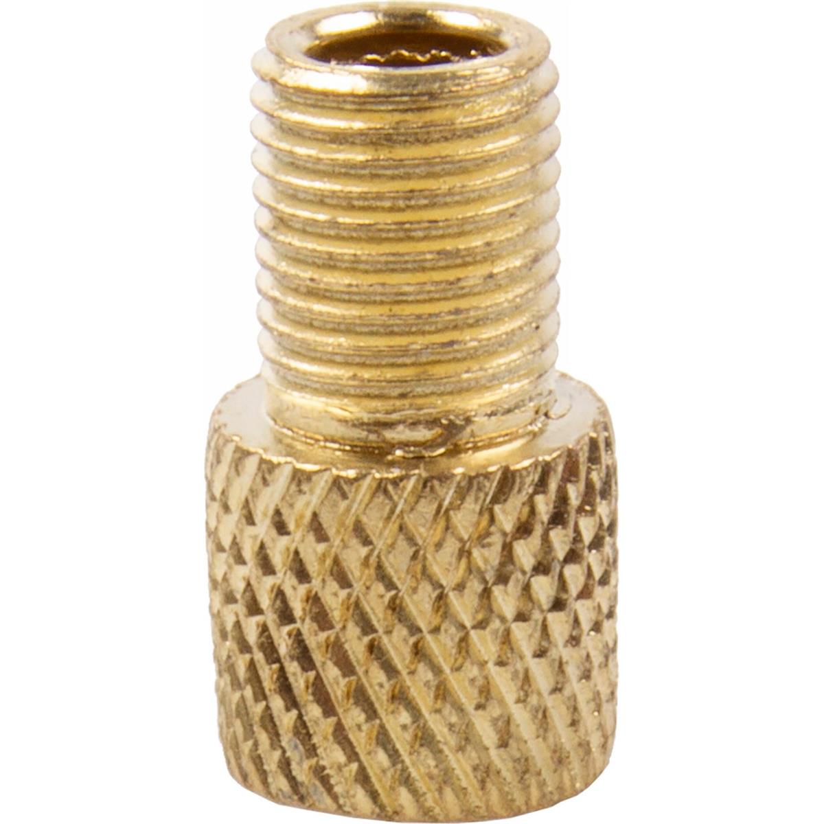 0698238408325 - Gold Ventiladapter von Dunlop Französisch auf Schrader mit Dichtungsring