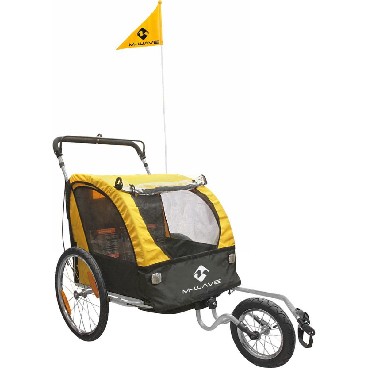 0698238408646 - M-Wave Stalwart Kid 3-in-1 Faltanhänger für Kinder Gepäck und Jogging