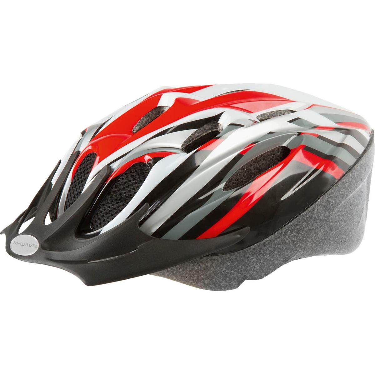 0698238409254 - Ventura Fahrradhelm Rot Größe L (58-61 cm) mit Visier Mückennetz und Reflektoren