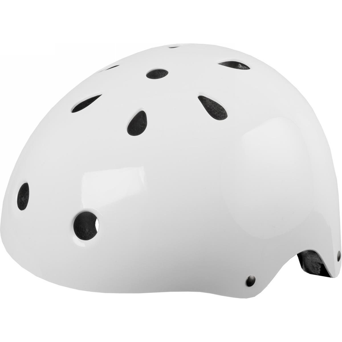 0698238409292 - Weißer Glänzender Ventura Freestyle BMX und Skating Helm Größe L (58-61 cm)