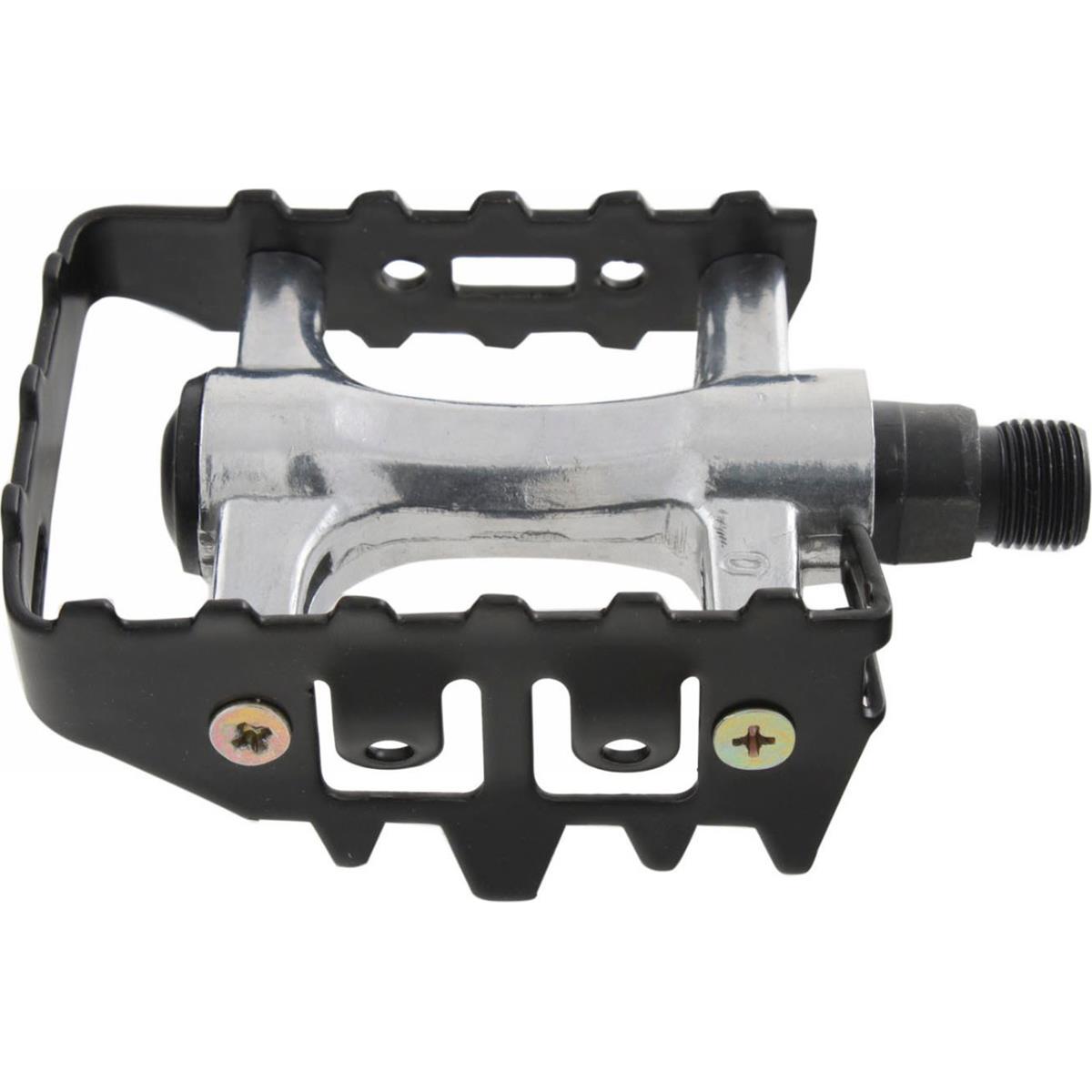 0698238410281 - MTB Pedal Steady-A5 aus Aluminium Silber Schwarz mit 9 16 Achse