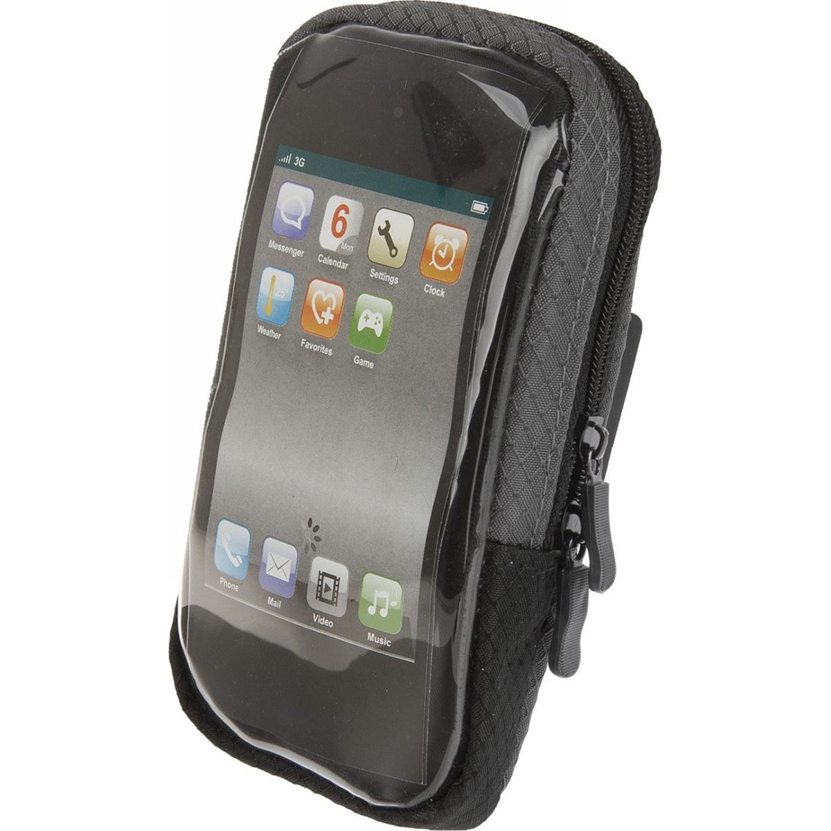 0698238510936 - M-Wave Eindhoven SC1 Smartphone Tasche wasserabweisend Schwarz-Grau mit 360° Clip