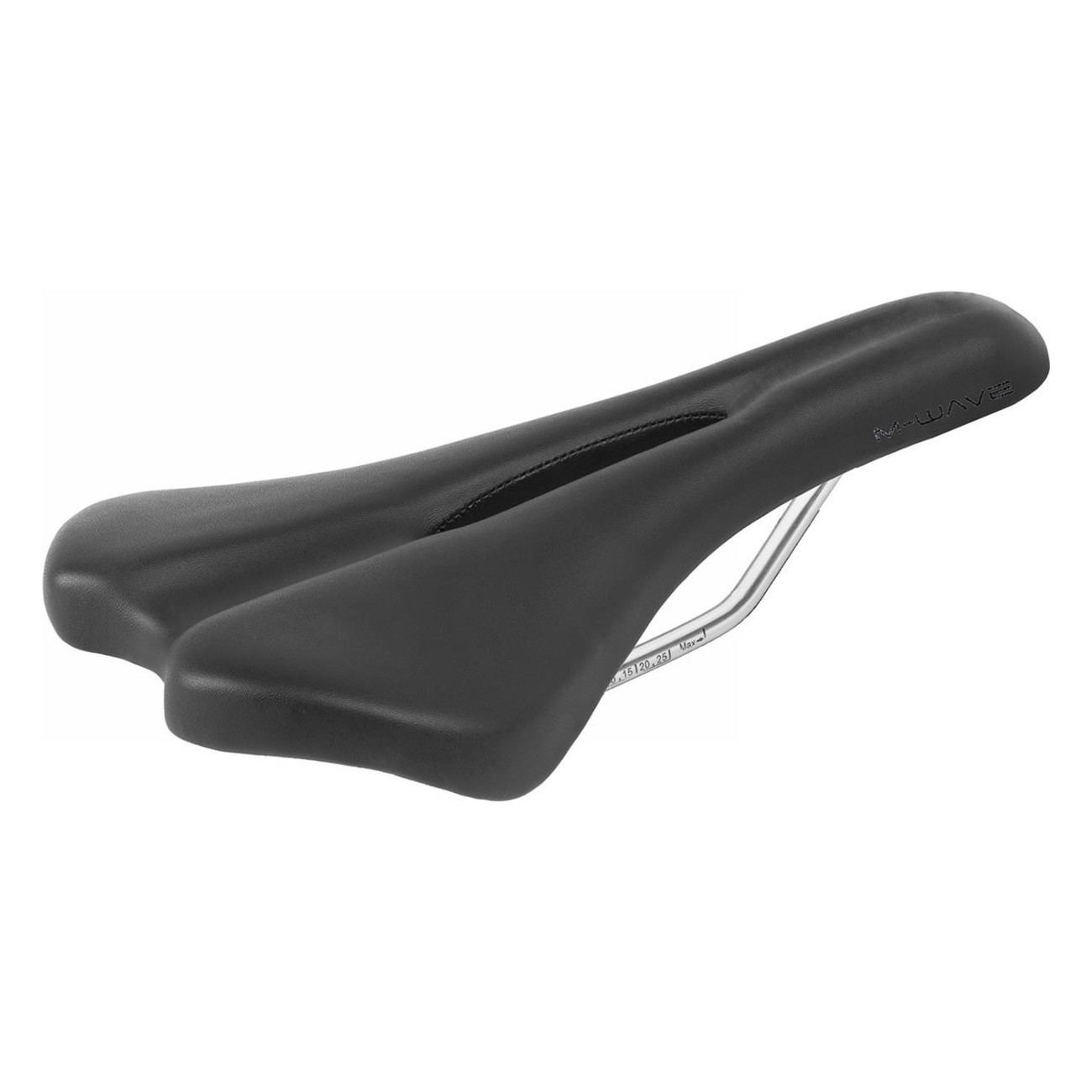 0698238548144 - M-WAVE Comp V Sattel 270x140mm Schwarz Unisex für MTB und Straße mit Full Cut