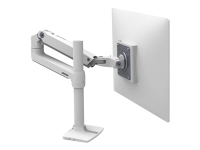 0698833064421 - ERGOTRON LX Desk Mount Monitor Arm Tall Pole - Montage sur Bureau pour Moniteur - Aluminium Acier - Blanc - Taille décran  jusquà 32