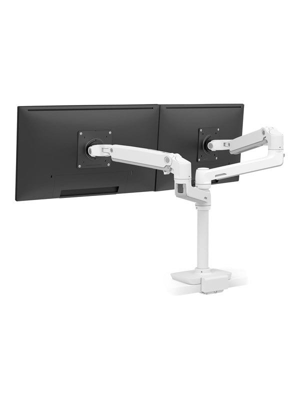 0698833081664 - LX Dual Stacking Arm (white) with Low-Profile Top-Mount Clamp