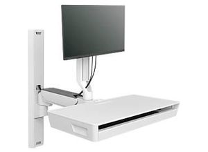 0698833083330 - CareFit Combo System mit Ablagefläche 1 Stück Monitorhalterung 686 cm (27) Schwenkbar Neigbar Drehbar Höhenverstellbar Tastaturablage