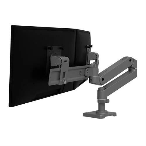 0698833091656 - Monitorarm LX Pro Dual Direct für 2 Displays bis 27″ neig- schwenk- drehbar höhenverstellbar Tischhalterung VESA Metall dunkelgrau