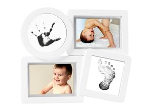 0698904630210 - Bilderrahmen BABYPRINTS COLLAGE mit Abdruck-Set für 2 Abdrücke in weiß