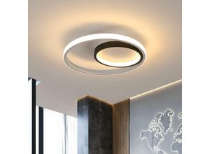 0699902838158 - Delaveek - LED-Deckenleuchte Modernes Design Warmweiß 3000K Rund 30W Deckenlampe für Wohnzimmer Schlafzimmer Esszimmer Büro