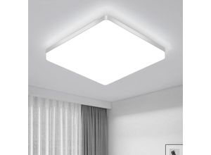 0699904132063 - Quadratische LED-Deckenleuchte 48W 5400LM Naturweiß 6500K Modernes Design für Wohnzimmer Schlafzimmer Küche - Aiskdan