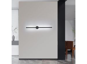 0699905398376 - Innenwandleuchte LED-Wandleuchte 360° drehbar 6500 K Kaltweiß moderne schwarze Wandleuchte für Schlafzimmer Wohnzimmer Esszimmer Flur Treppen