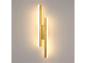 0699905866196 - Moderne LED-Wandleuchte 16 w Gold 3 Farbtemperaturen elegante LED-Innenwandleuchte 3000 K 4000 K 6500 k LED-Wandleuchte für Schlafzimmer