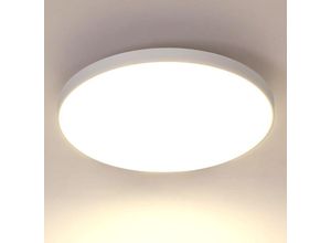 0699906505919 - COMELY LED Deckenleuchte 24W Weiß 2700LM Leuchte für Badezimmer Moderne Runde IP54 Wasserdicht Deckenlampe 27CM für Schlafzimmer und Küche